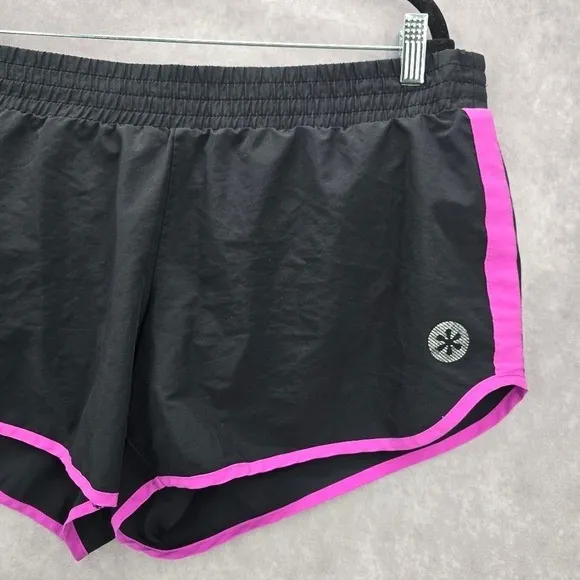 Old Navy Active Black Purple Shorts Pull On Athletic Running Shorts L‎ Large - Image 3