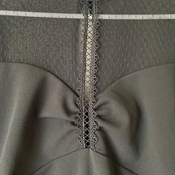 Lulu’s size small goth Victorian neckline‎ sheer mini dress - Image 7