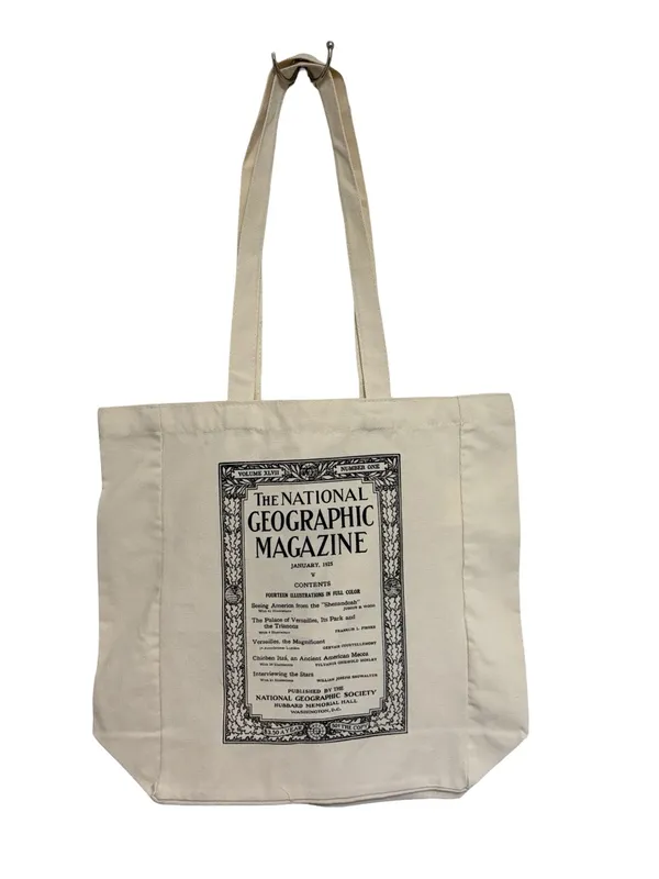 National Geographic Magazine Logo Canvas Tote Bag - Image 2
