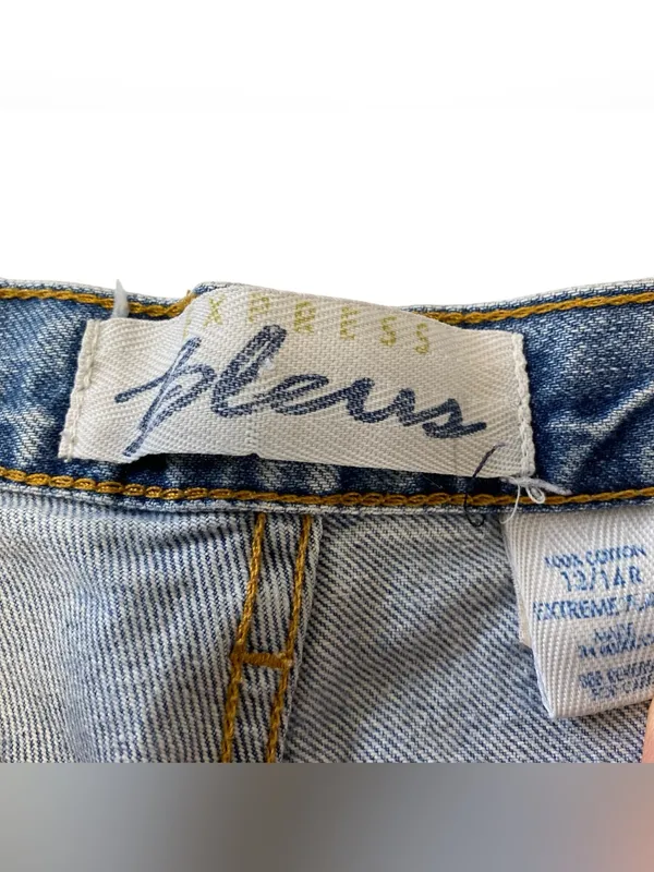 VINTAGE EXPRESS BLEUS Jean Shorts - Image 4
