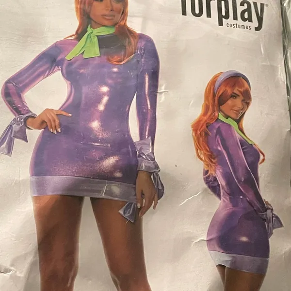 NEW Daphne Scooby Doo Sexy Halloween Costume Size Medium Large - Image 7