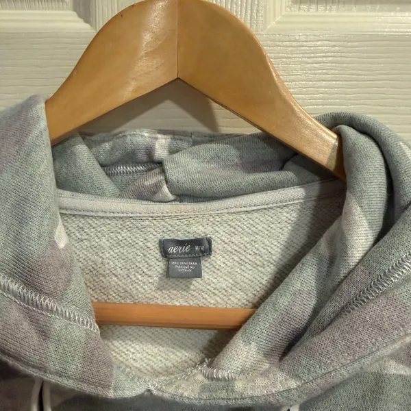 Aerie Camouflage Hooded Oversized Pullover Sweatshirt - Image 2