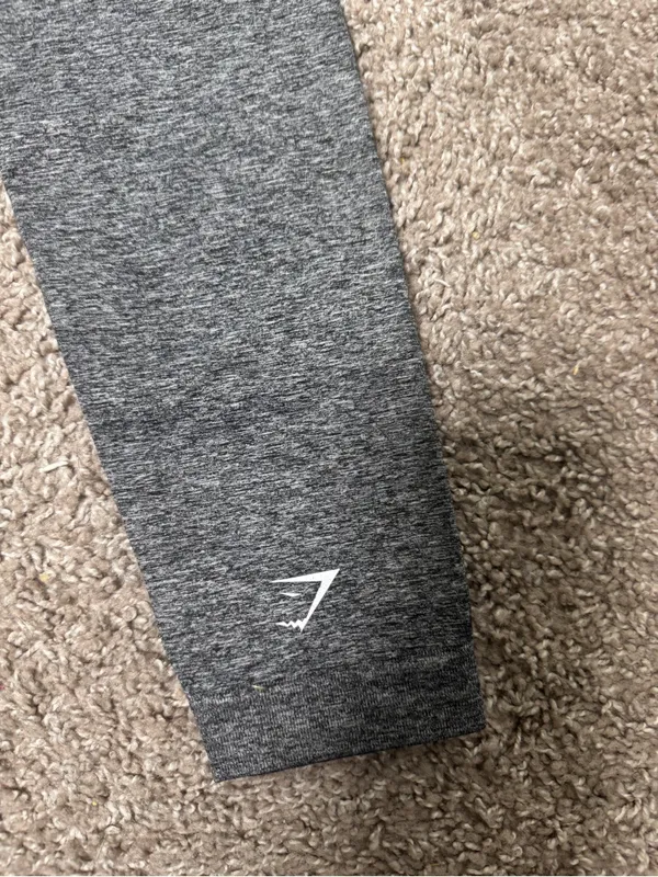 Gymshark Black and Gray Ombre High-Waist Leggings - Image 5