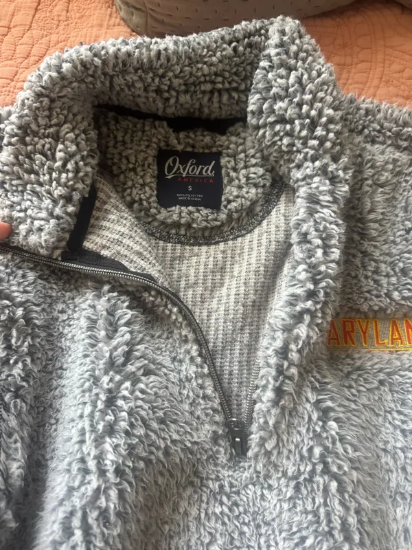 Maryland Sherpa Quarter Zip Gray - Image 2