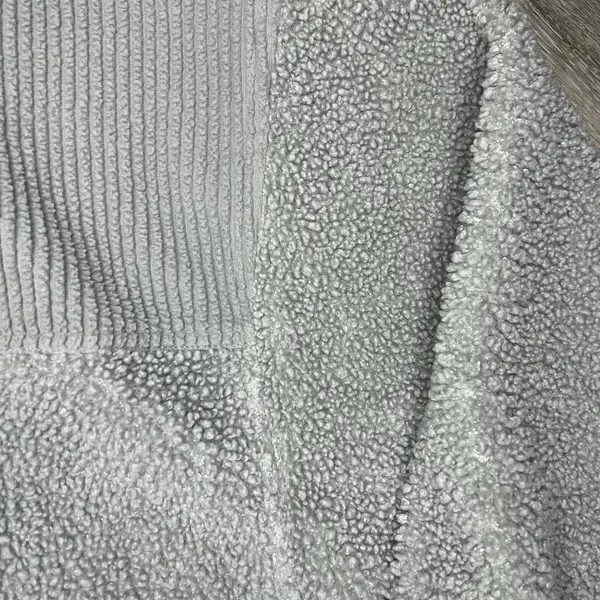 American Eagle grey sherpa shacket Cabincore winter fall Gorpcore oversized - Image 7
