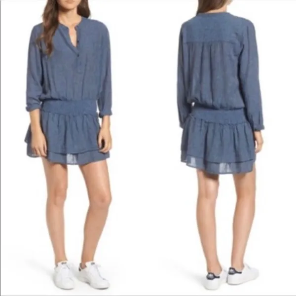 Rails Juliette Salem stripe blue linen mini dress - Image 2