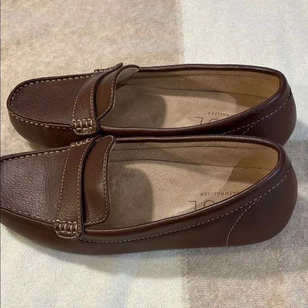 SOUL Naturalizer Brown Leather Loafers - Image 3