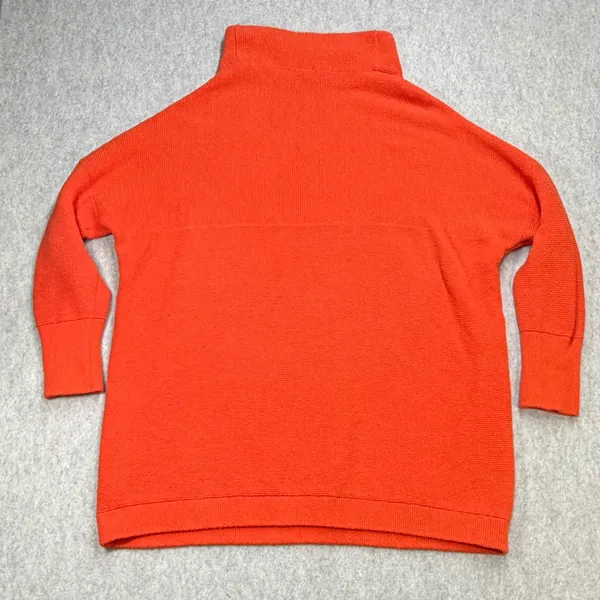 Free People Sweater Womens XL Ottoman Slouchy Tunic Orange Boho Workwear Cozy - Image 2