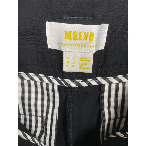 Anthropologie Maeve Black The Naomi Wide Leg Pants Sz.0 - Image 9