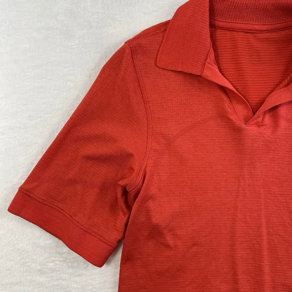 Lululemon Sz 0‎ Swiftly Tech Relaxed-Fit Polo Shirt Cropped Hot Heat / Red Glow - Image 5