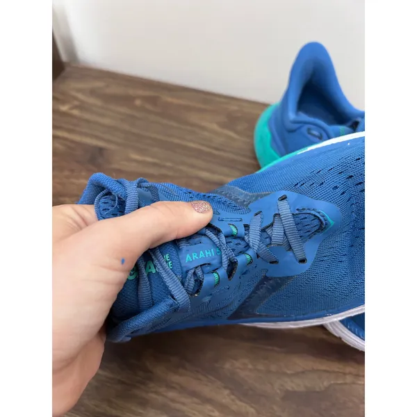 Hoka One One Arahi 5 Womens 8.5 Blue Teal Stability Running Shoes 1115010 - Image 10