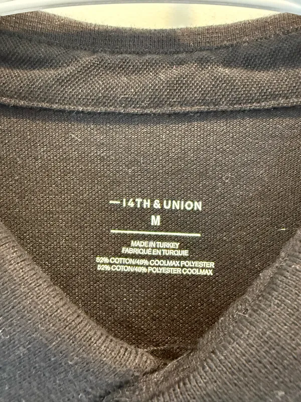 men’s collared shirt Black Size M - Image 2