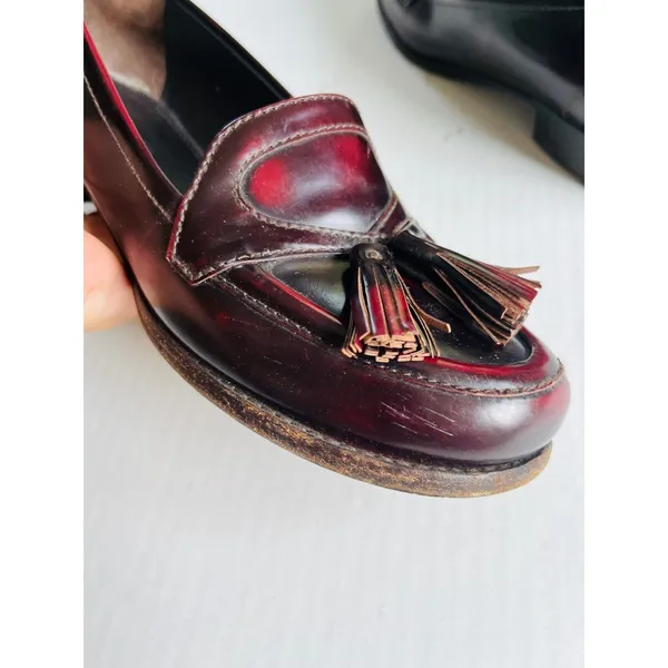 Bottega Veneta Sz 35.5 Merlot Astaire Calfskin Leather Slip On Loafer Shoes - Image 5