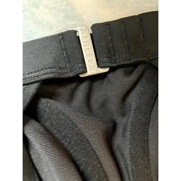 ATHLETA High Neck Loop Bikini Top in Black PADDED Bust Size 36 B/C BEACH VACAY - Image 7