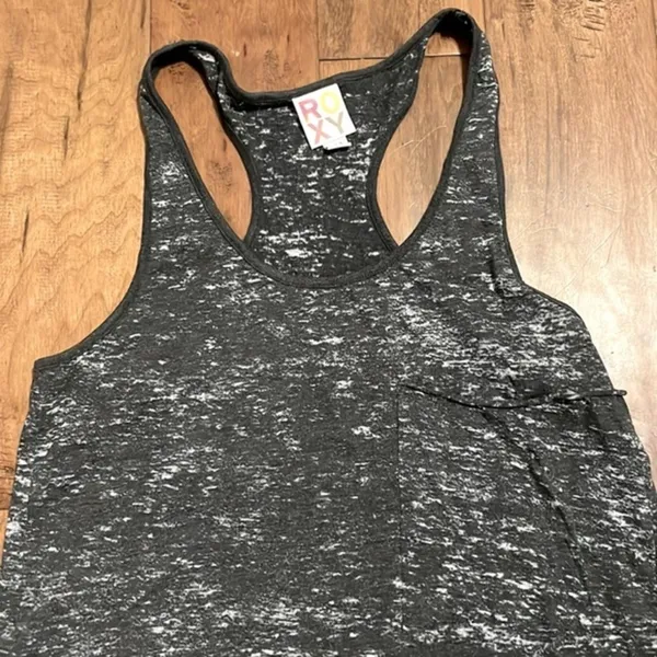 Roxy Gray Heather Racerback Tank Top - Image 3