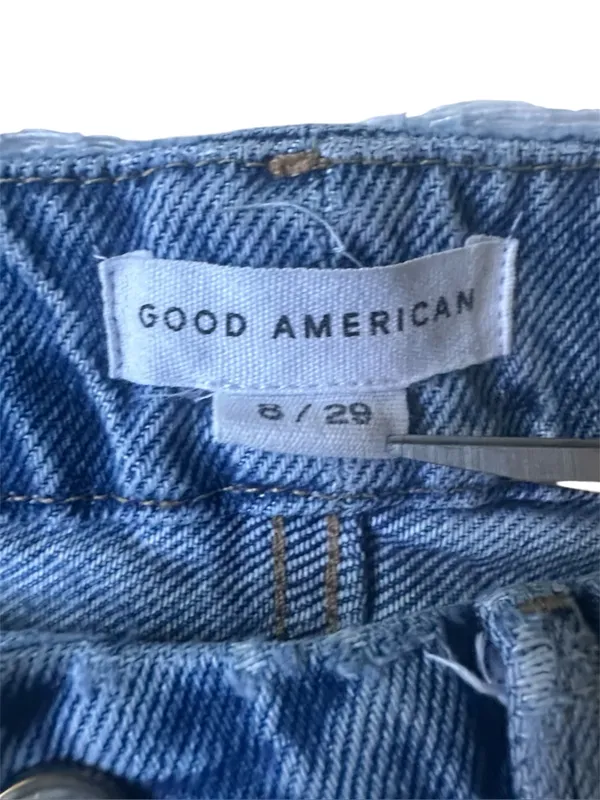 Good American Good Boy High-Rise Distressed Boyfriend Jeans - Image 2