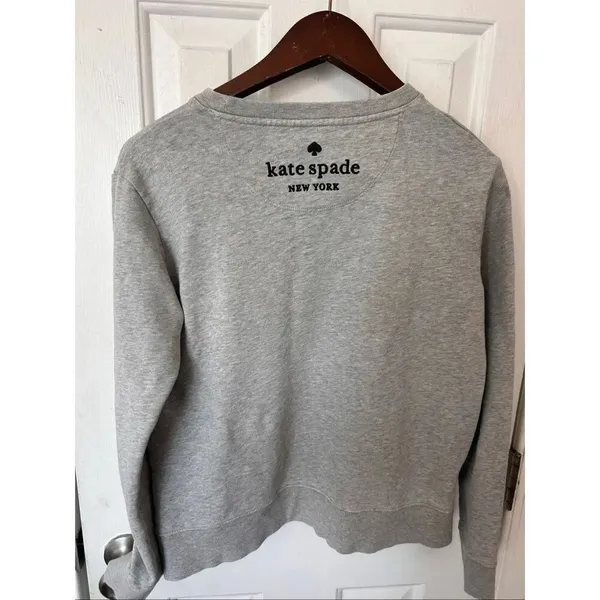 Kate Spade women’s gray bunny shirt cotton blend size xs sweatshirt - Image 3