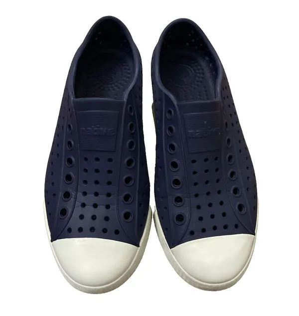 Native Shoe Navy Blue Jefferson Waterproof Sneaker Shoes Unisex Size M4 W6 - Image 2