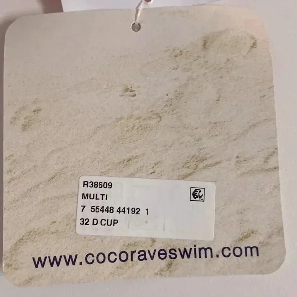 NWT Coco Rave‎ 32D Nixie lightly padded halter bright bikini top pink blue - Image 5