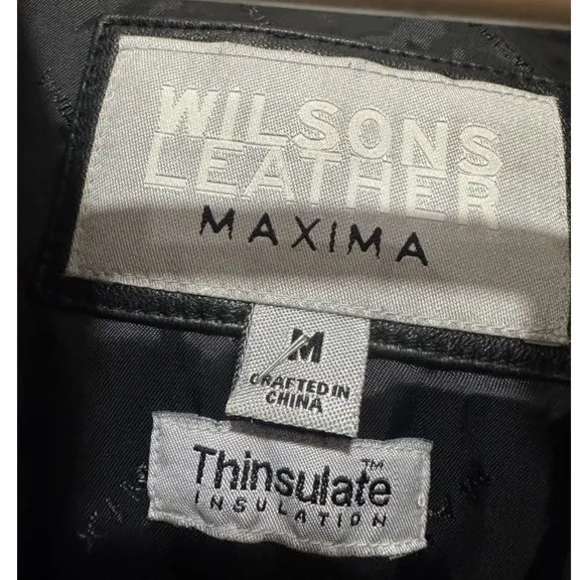Vintage‎ Wilsons Leather Black Womens Jacket Medium - Image 6