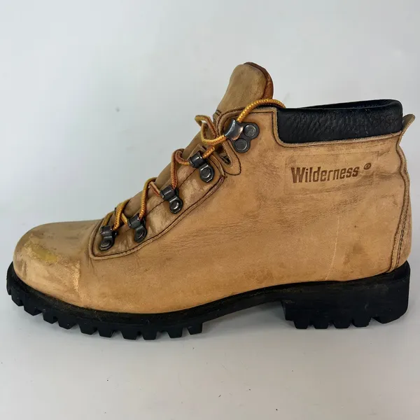 Wilderness by Wolverine Tan Brown Leather Hiking Trail Outdoor Boots Women 9 - Image 7