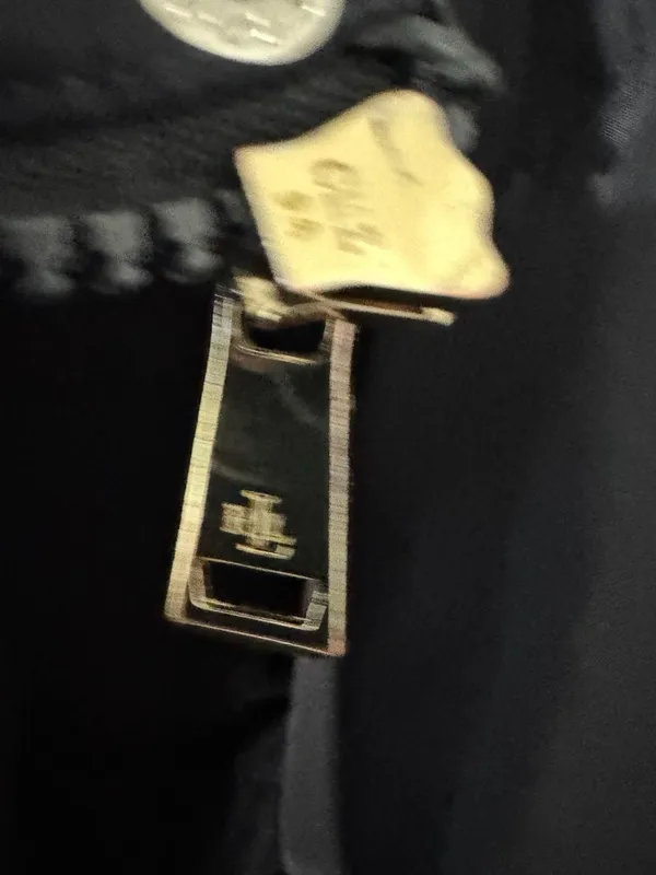 Ralph Lauren Navy Quilted Puffer Coat with Gold RL Logo Button, Size S - Image 8