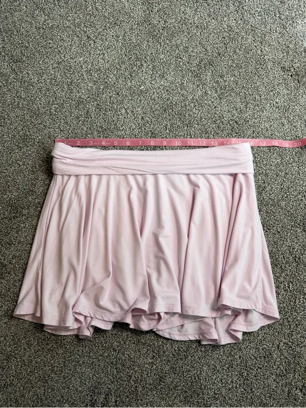 Wild Fable Pink Foldover Waist Flowy Skort Built-In Shorts Size L - Image 4
