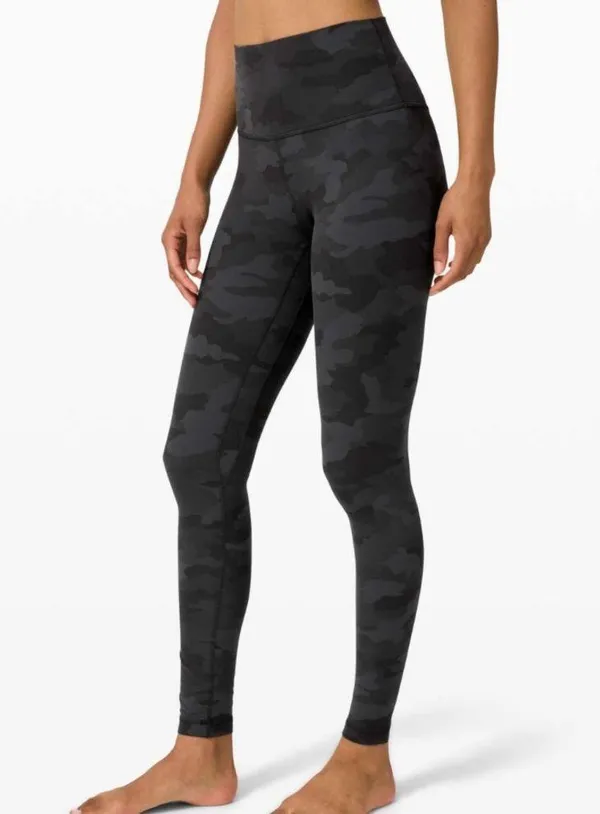 Lululemon Align Pant in dark gray camo print size 14 tall - Image 2