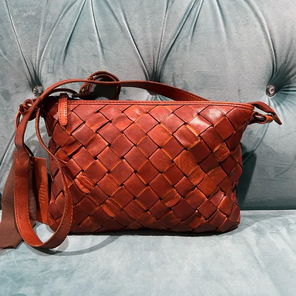 Anthropologie Bags Anthropologie Vilenca Holland Leather Weave Crossbody Bag - Image 3