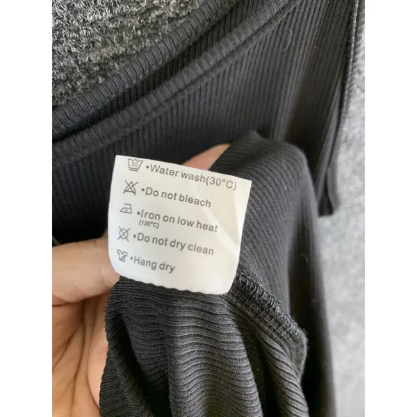 REORIA Women's Black Ribbed Mini Bodycon Dress Spaghetti Strap Size M NWT - Image 8
