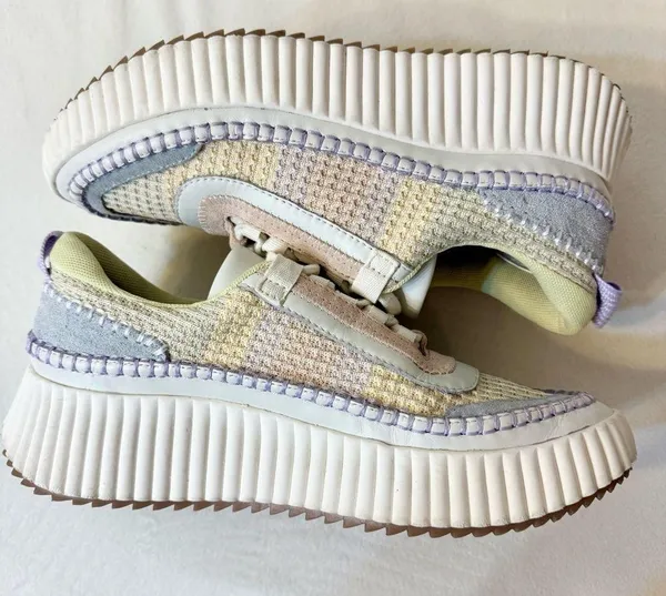Dolce Vita Women’s Dolen Multi Pastel Stripe Knit Platform Sneakers Size 8 - Image 8