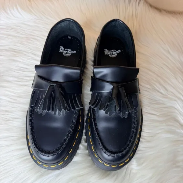 Dr. Martens Adrian Quad Leather Platform Loafers Size 7 - Image 4