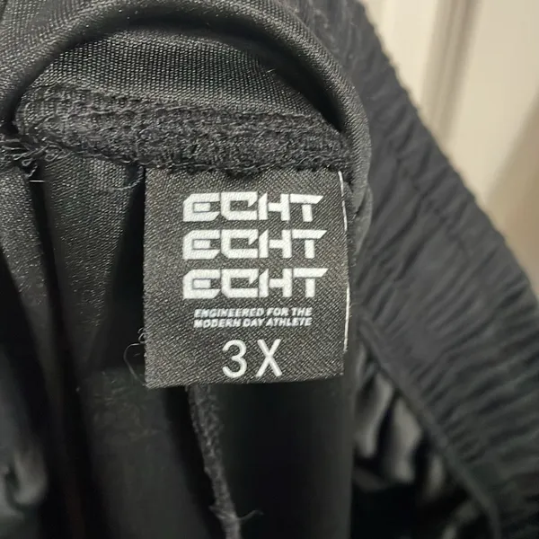 ECHT Black Double Band Storm Joggers Athleisure Loungewear Gym Cozycore - Image 6