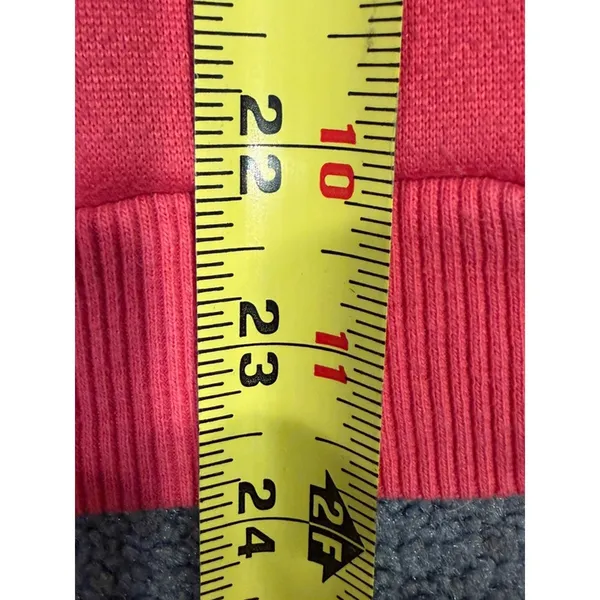 Edikted Womens Sherpa Lined Graphic Hoodie Pink Dear Person Behind Me Small - Image 11
