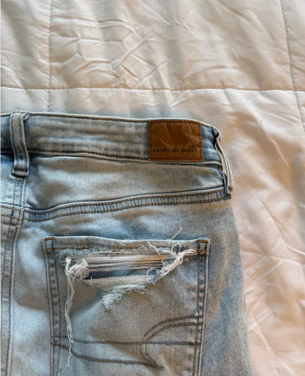 American Eagle Ripped Next Level Stretch Jeans  - Image 10