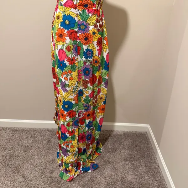 NWT Eden Amanda Uprichard Floral Ruffle High-Low Gown women's size XL - Image 8