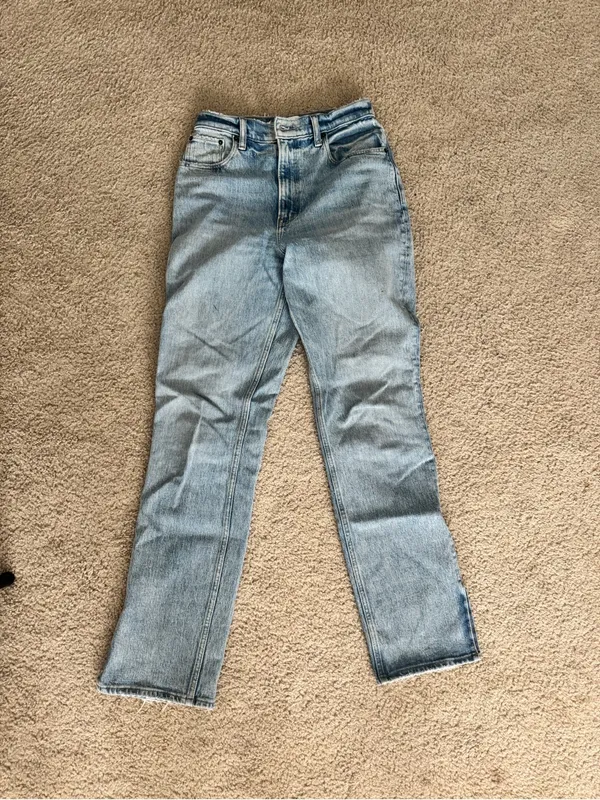 Abercrombie Curve Love 90s Straight Ultra High Rise Split Ankle - Image 5