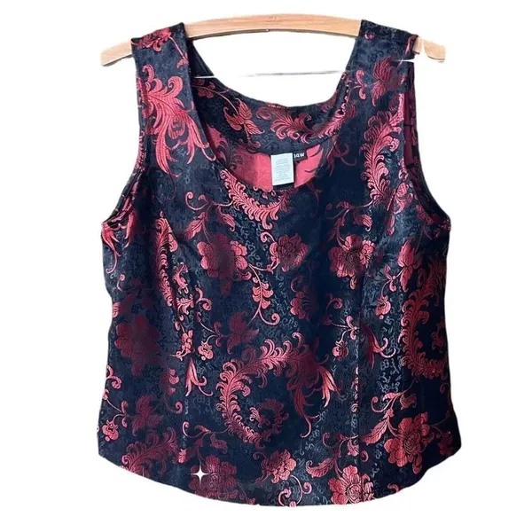 Lady Dorby size 14W tank top & jacket vintage - Image 3