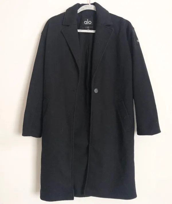 Alo Yoga VIP Blazer Trench Black XXS - Image 3