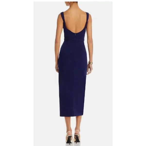 AQUA Wrap Hem Midi Dress‎ Size 4 - Image 4