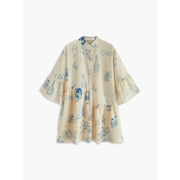 Commense Oversized Sun Print Short Dress L - Image 5