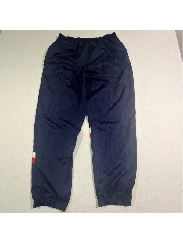 Vintage 90s USA Olympic Track Pants Windbreaker Colorblock Navy Medium - Image 5