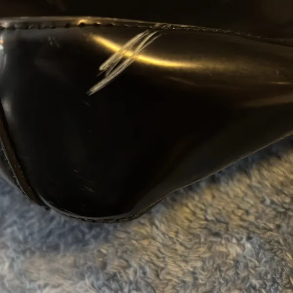 Givenchy Perfume Vinyl/Patent Leather Tote Bag Sleek Chic Fun Sturdy Material - Image 9