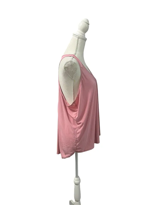 NWT Halara UltraScuplt Pink Scoop Neck Tank Athletic Wear XL Gym Dance - Image 4