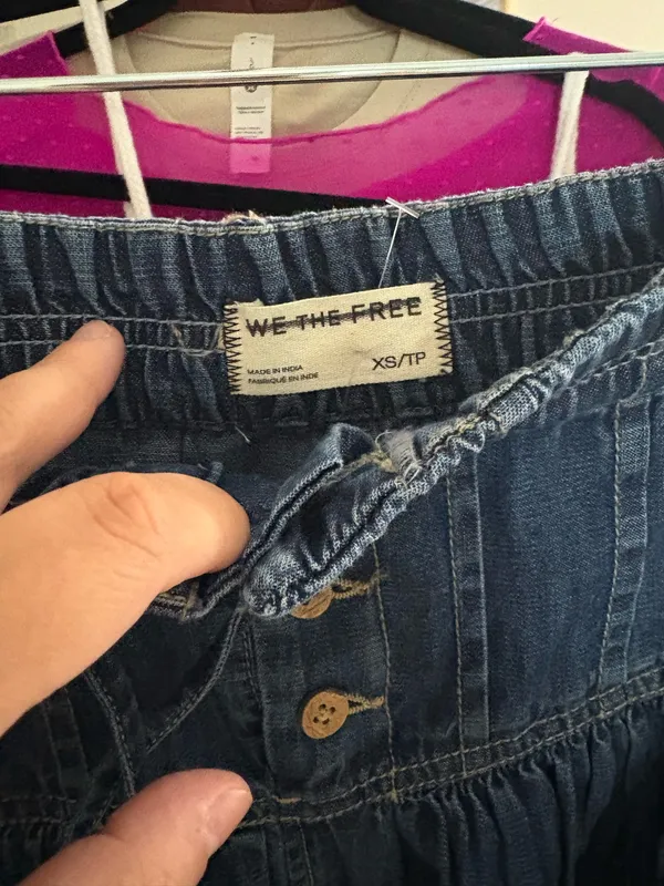 Free People Skirt Denim - Image 3