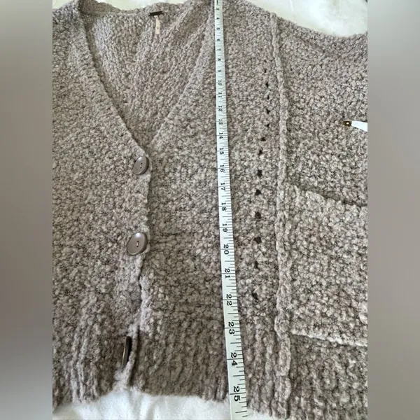 FREE PEOPLE FALL FRIEND CARDI CARDIGAN~OVERSIZED MARLED KNIT SWEATER.Size XS. - Image 12