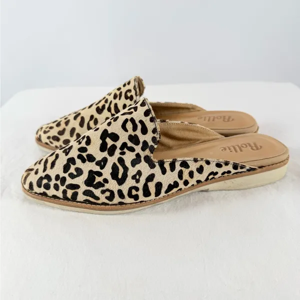 Rollie Derby Mule in Camel Leopard Size 8‎ or 39 Brown - Image 6