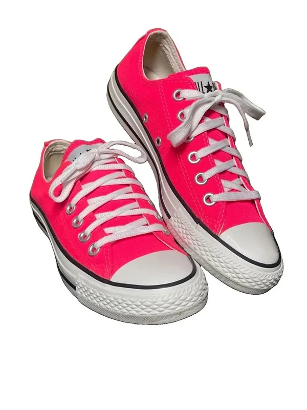 Converse All Star Low Top Women's Pink Sneakers Size 7 - Image 8
