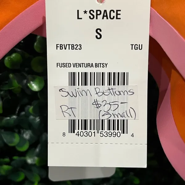 L’Space BRAND NEW!!!! Orange & Pink Bikini Bottoms Size S - Image 2