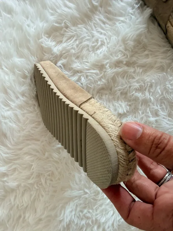 Bio Bio Suede Double Buckle Espadrille Slide Sandals - Image 7